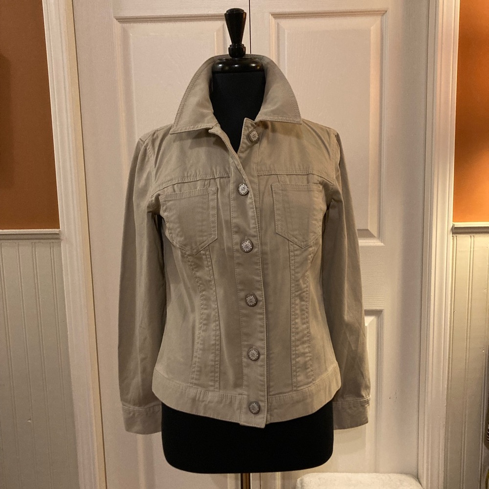Chico's Beige Utility Jacket